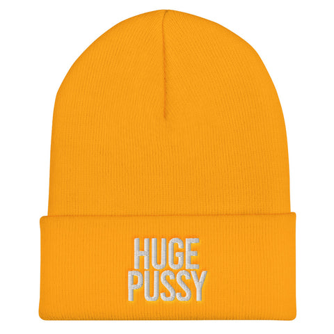 HUGE PUSSY BEANIE - GOLD