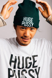 HUGE PUSSY BEANIE - FOREST GREEN