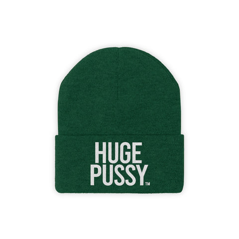 HUGE PUSSY BEANIE - FOREST GREEN